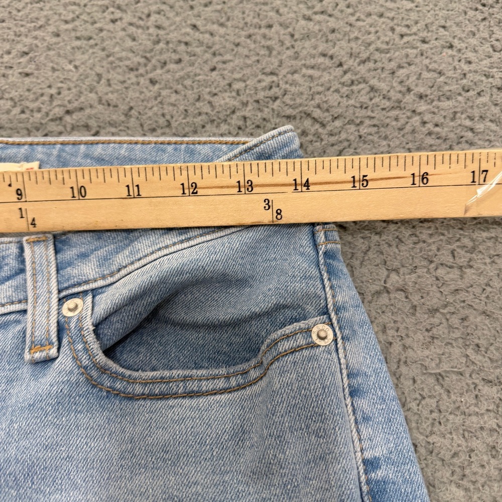 Levis Superlow Boot Jeans Womens 27 Light Wash Distressed Ripped - Picture 7 of 13